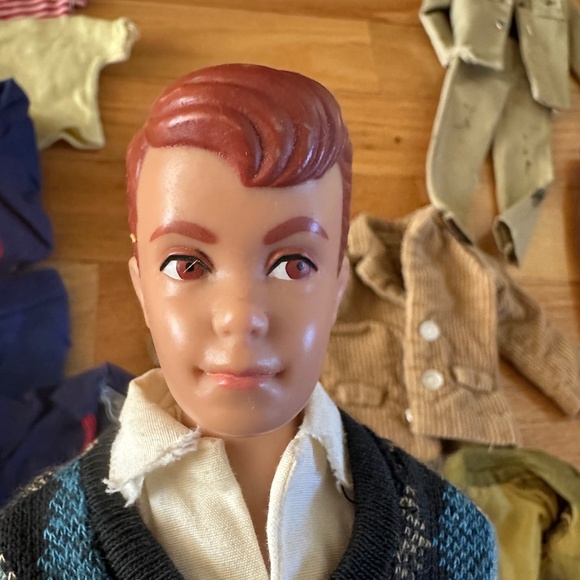 Vintage Alan Barbie Ricky Skipper Dolls Ken Carrying Case Ken Clothes - Picture 15 of 16